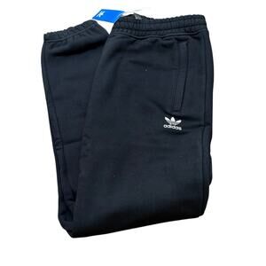 ADIDAS IY7361 Trefoil Essentials Pants Black SIze Large New